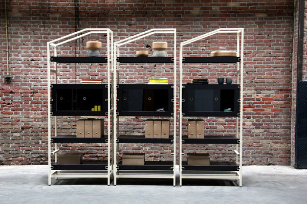 Double Faced Shelving by Daphna Laurens #minimalist #design #minimalism