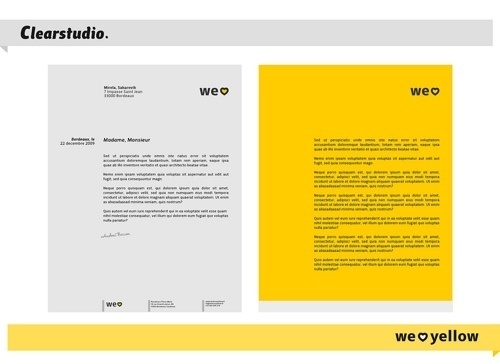 All sizes | We Love Yellow — en-tête de lettre | Flickr - Photo Sharing! #entete #yellow #lettre #de #identity #letterhead