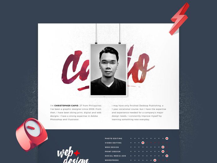 My Resume - Free Resume Template in PSD File Format