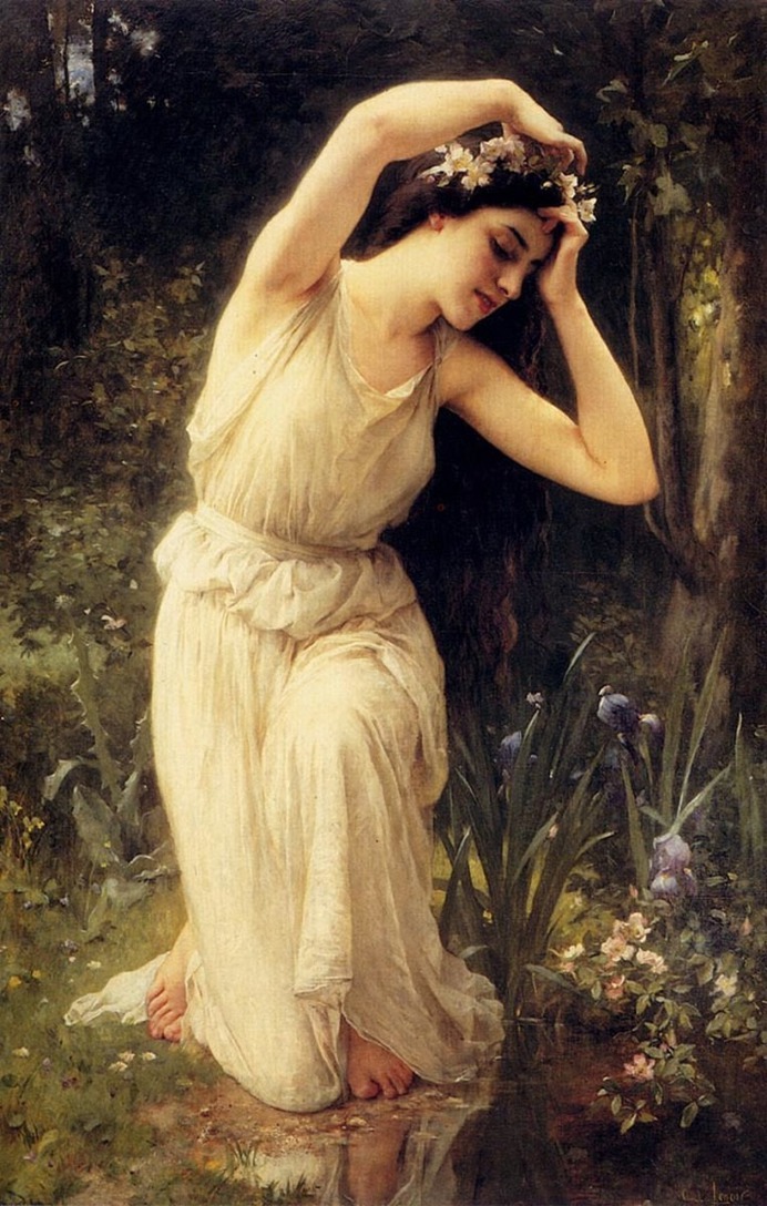 "The Nymph's Reply to the Shepherd"
If all the world and love were young,
And truth in every Shepherd's tongue,
These pretty pleasures might me move,
To live with thee, and be thy love.
Time drives the flocks from field to fold,
When Rivers rage and Rocks grow cold,
And Philomel becometh dumb,
The rest complains of cares to come.
The flowers do fade, and wanton fields,
To wayward winter reckoning yields,
A honey tongue, a heart of gall,
Is fancy's spring, but sorrow's fall.
Thy gowns, thy shoes, thy beds of Roses,
Thy cap, thy kirtle, and thy posies
Soon break, soon wither, soon forgotten:
In folly ripe, in reason rotten.
Thy belt of straw and Ivy buds,
The Coral clasps and amber studs,
All these in me no means can move
To come to thee and be thy love.
But could youth last, and love still breed,
Had joys no date, nor age no need,
Then these delights my mind might move
To live with thee, and be thy love.