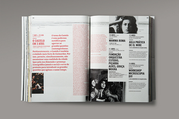MagSpreads Magazine Design and Editorial Inspiration: Guimarães 2012 – Programme Book #magazine