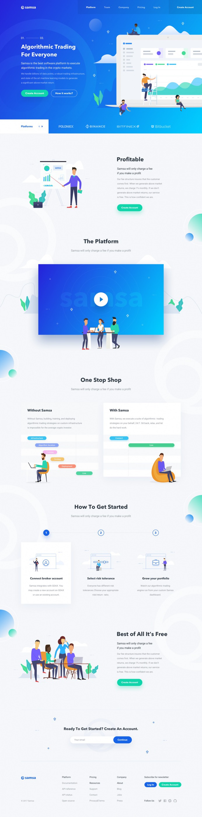 Samsa – Landing Page