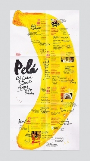 Pelá - Brazilian Festival on the Behance Network #calligraphy #tipografia #banana #write #afiche #poster #hand #typography