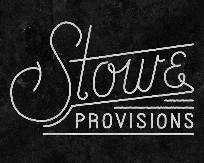 Logo work for Stowe Provisions by Nicholas Samendinger #lettering #branding #design #vintage #logo #typography