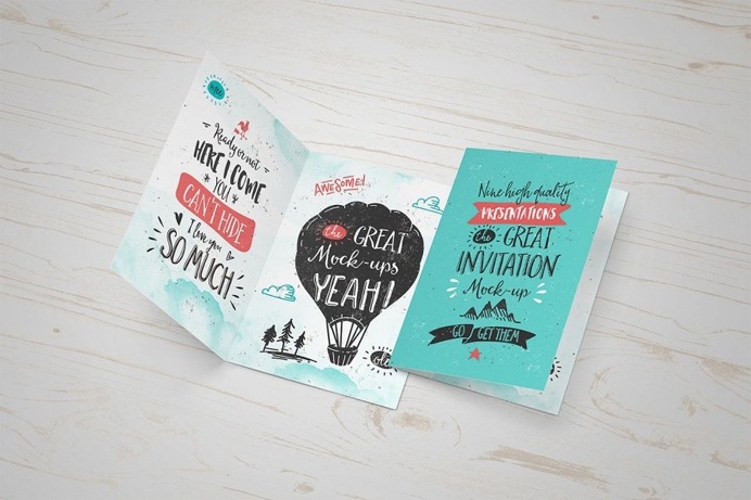 10 Free Invitation Card Mockup You Must Download