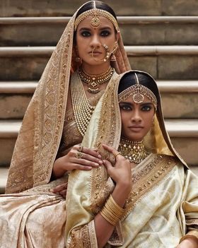 Gold & Ivory Banarsi Saree