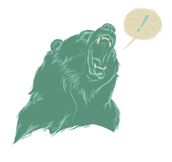 MoscatiVision #pink #kodiak #gig #design #illustration #poster #bear