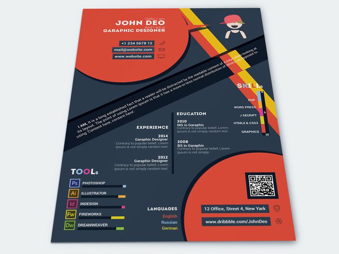 Free Stylish Designer Resume Template