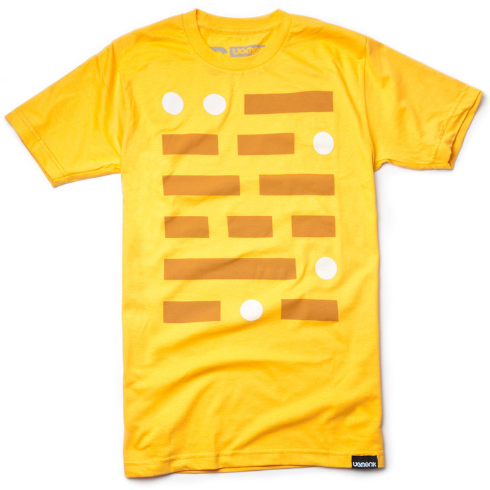 TELEGRAPH (GOLD) #clothing #apparel #dash #yellow #tshirt #telegraph #minimal #gold #fashion #dot