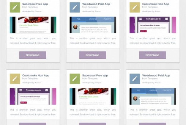 Flat applications result list Free Psd. See more inspiration related to Button, Flat, List, Search, Psd, Boxes, Blocks, Search box, Result, Horizontal and Applications on Freepik.