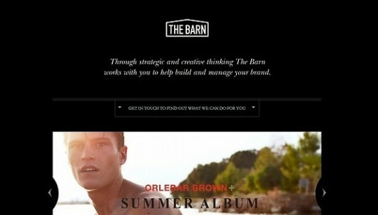 Design Inspiration / The Barn - Web design inspiration from siteInspire #inspiration #barn #siteinspire #design #web