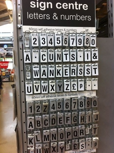 johnkirk-new-malden-copy.jpg (576×771) #sign #swearing #profanity #funny #typography