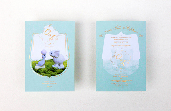 Ophy and Alan Wedding Identity : THINGSIDID #wedding #animal #typo #invitation