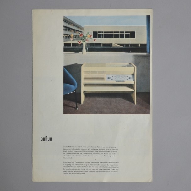 Braun G series brochure Wolfgang Scheitel 1955 via www.dasprogramm.org