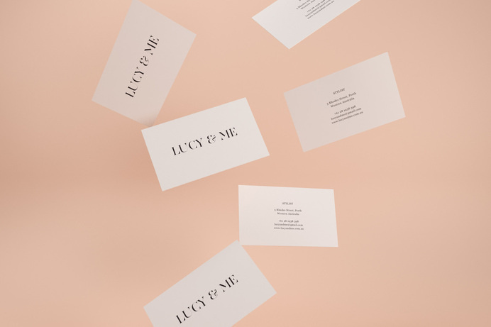 Sorbet #business #serif #design #sorbet #peach #cards