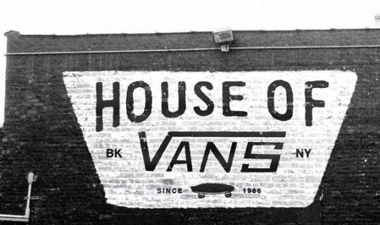 Radcollector - House of Vans Brooklyn #brick #white #branding #& #black #vans