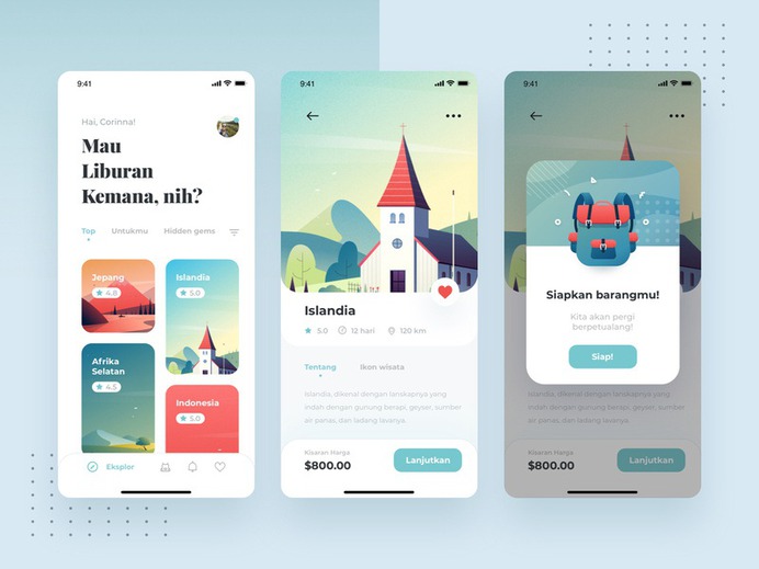 Traveling App by Cal Esatama for Paperpillar