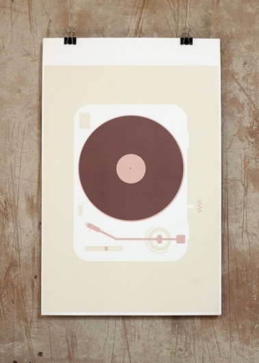 Vinyl Record #analog #turntable #record #augustforeman #vinyl #illustration #minimal