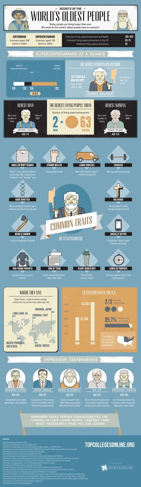 oldest-people #lifestyle #infographic #secrets #people