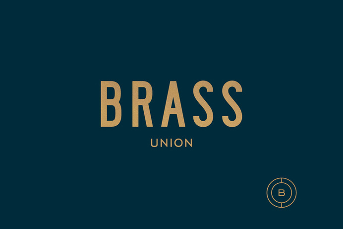Logotype and symbol for Somerville pub and cocktail bar Brass Union designed by Oat #logo #identity