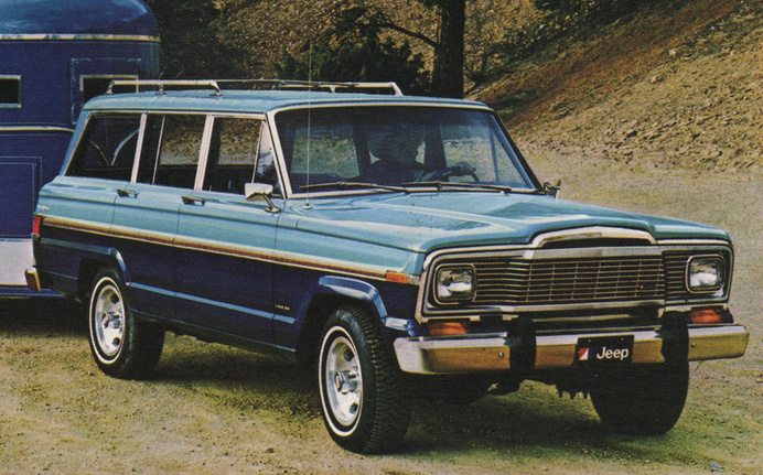 Wedgewood Blue 1979 AMC Jeep Wagoneer two-tone over Ensign Blue #cherokee #sj #jeep