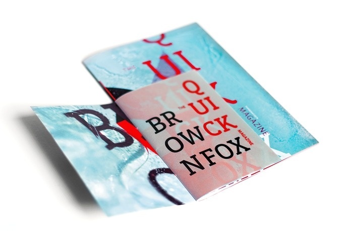 The Quick Brown Fox Magazine by Niermala B. Timmers www.niermalatimmers.com #cool #font #fold #timmers #fox #frozen #design #graphic #popup #brown #quick #niermala #art #papercraft #type #ice #folding #3d #magazine #typography
