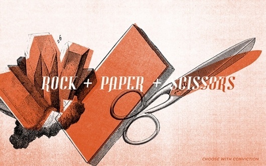Untitled | Flickr - Photo Sharing! #sissors #rock #design #graphic #illustration #paper