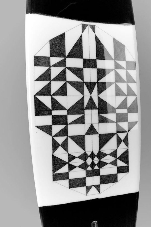 I'm A Ok MonoBrow #surf #skull #art #surboard