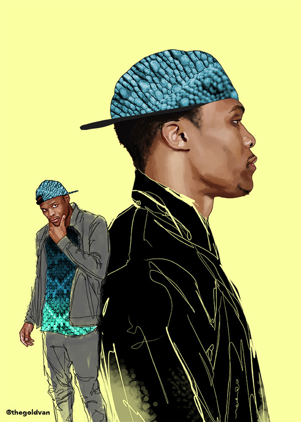 An Illustrated History of Russell Westbrook on Behance #lookbook #collection #barneys #illustration #russell #westbrook #fashion