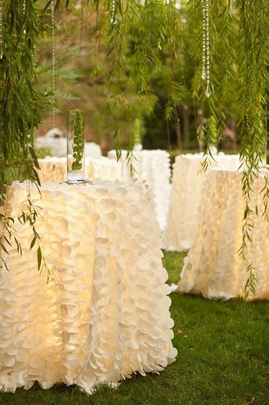 lights under tablecloth