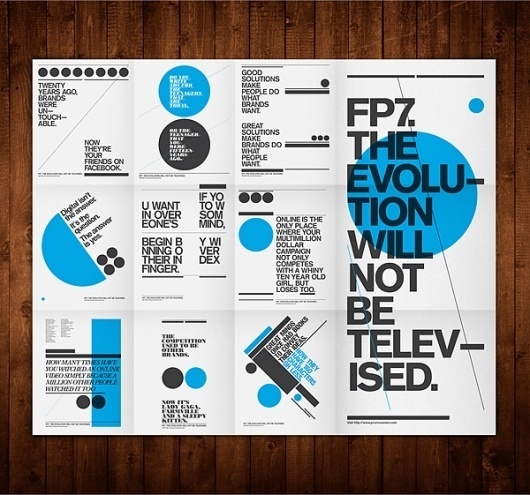 FP7. Self Promotion Posters on the Behance Network #print #design #graphic #black #grid #identity #blue