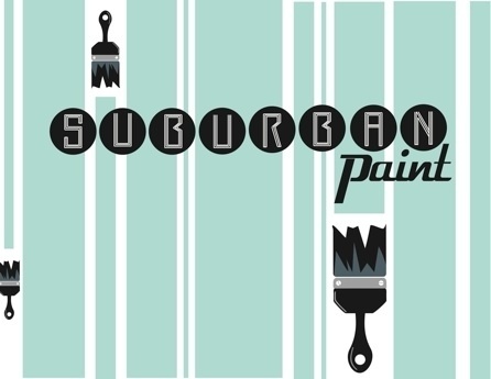 Design- Suburaban #retro #paint #poster #logo #typography
