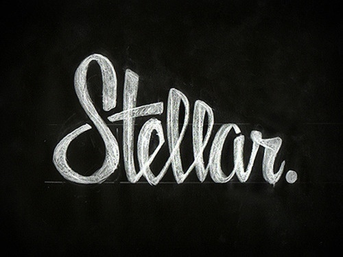 Stellar. by Zack Smith #script #design #logo #type #sketch