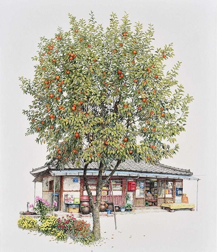 Me Kyeoung Lee Spends 20 Years Sketching South Korean Convenience Stores