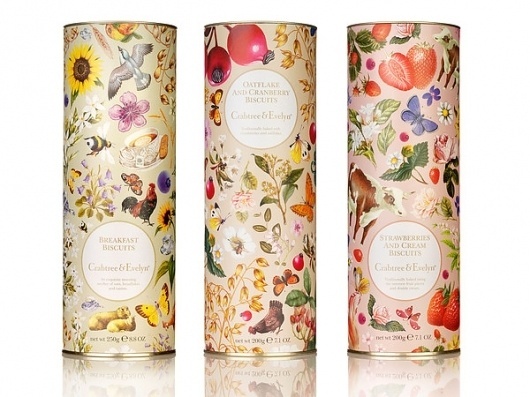 Crabtree and Evelyn Food on the Behance Network #packaging #pattern #box