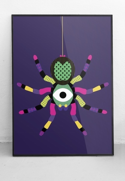 Tarantula, 2016 A2 Print by #michaelarnold #illustration #pattern #print #poster #spider #tarantula
