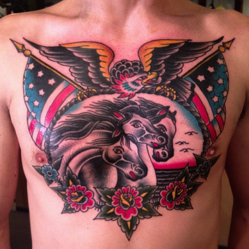 eagledaggerrosepanther: Jason Donahue @jdon16 #horses #chest #pharaohs