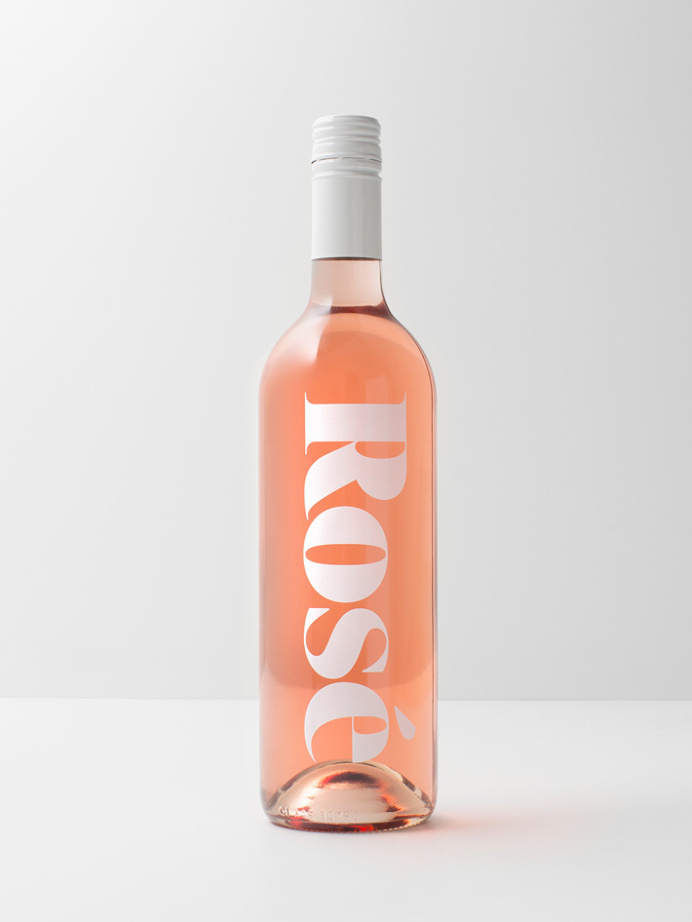 Rochfort Rees by Studio South #bottle #wine #rose #typography