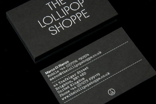 StudioMakgill - The Lollipop Shoppe #business #card #identiy #branding