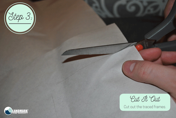Cut out your traced frames.