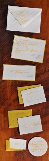 So Good Together Letterpress Stationery #invitations #lettering #script #stationery