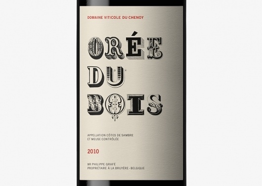 Orée du Bois - Dorian #packaging #dorian #ore #wine #bois #2010 #du