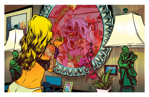 Atlantic Zombie Comic Style Geek Art By Nathan Fox