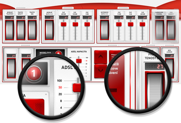 interface Vodafone OneNet #design #interface #multitouch #tablet