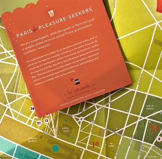 A Parisian Map : Kelli Anderson #paris #design #map #illustration #typography