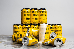 emergency drinking beer