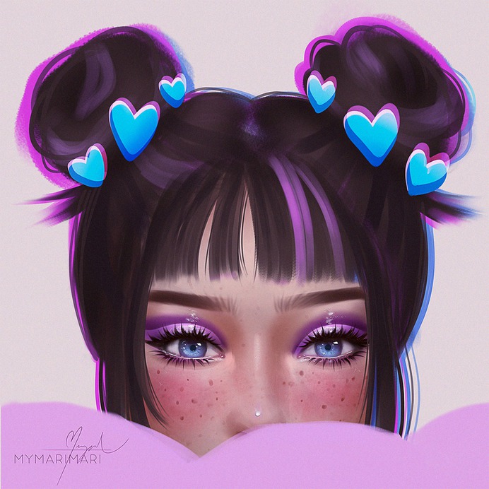 Eyes | Speed paint link by mymarimari