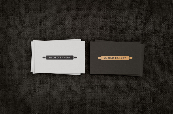 The Old Bakery / Matthew Hancock #emboss #old #bakery #business #card #design #graphic #brand #building #identity #gold