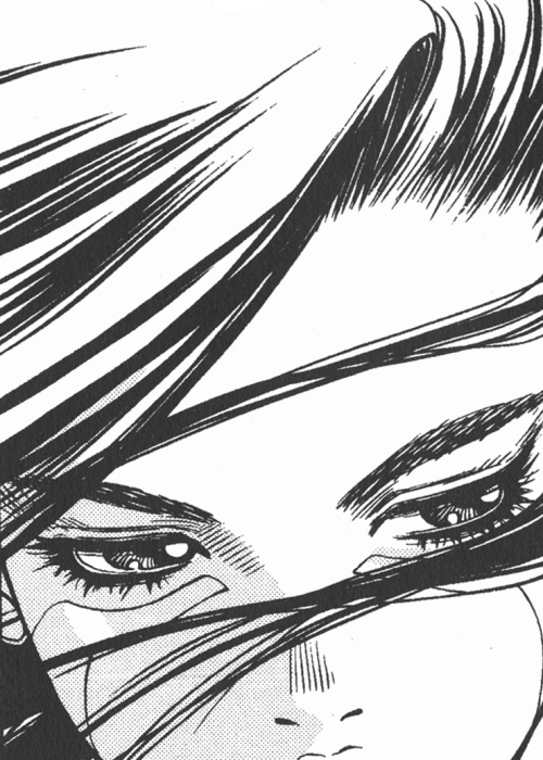 illustration woman hair crop