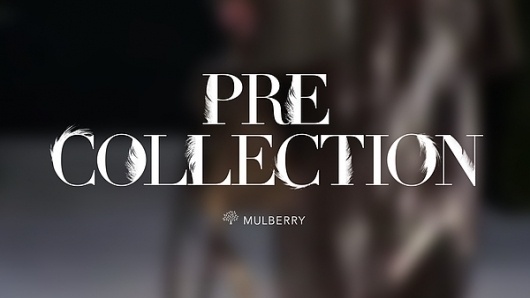 Mulberry - Autumn / Winter 2011 typography on the Behance Network #type #typography